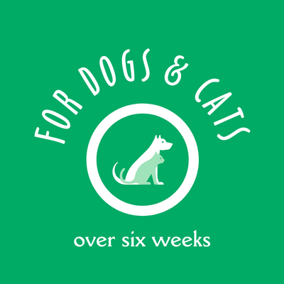 Description referencing the age of the dogs and cats that can use this product