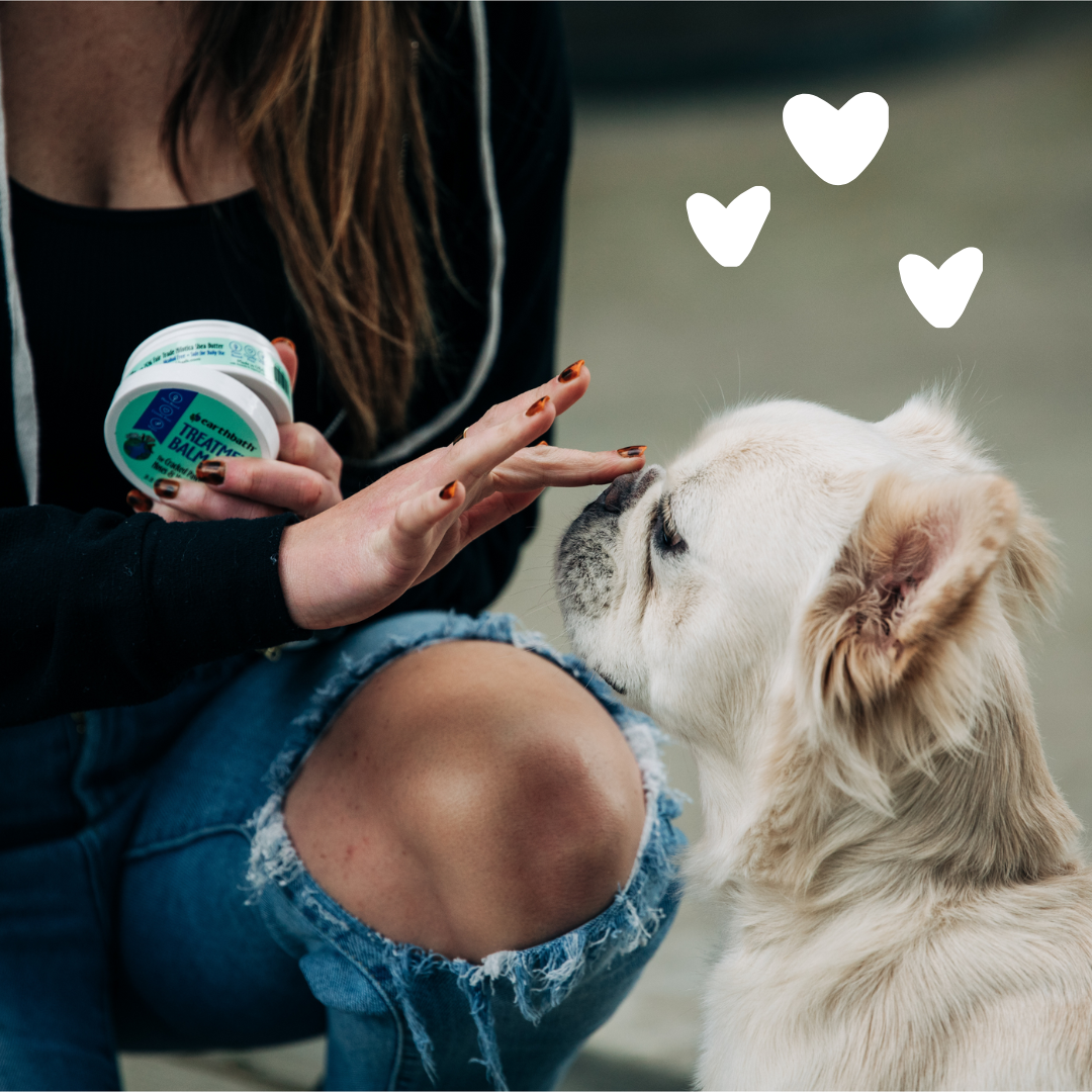 The product Treatment Balm with a dog 