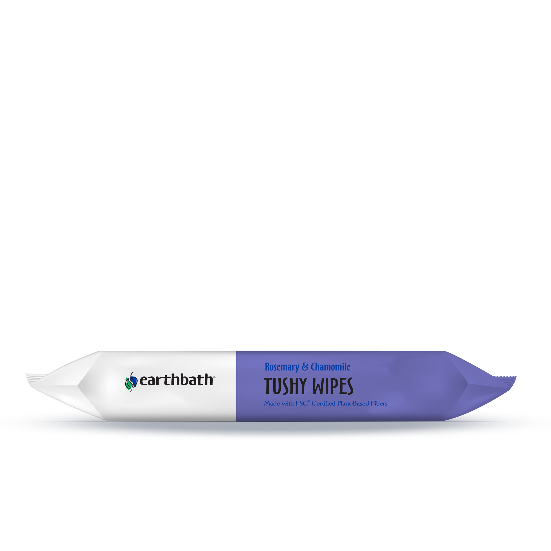 earthbath® Tushy Wipes, Rosemary & Chamomile Odor-Eating Enzymes & Baking Soda, 30 ct plant-based wipes in  re-sealable pouch