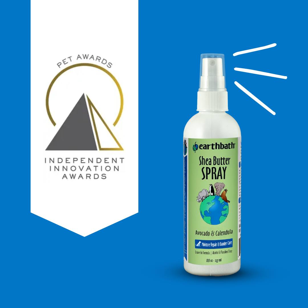 earthbath Shea Butter Spray Awarded ‘Grooming Spray Product of The Year’ by Pet Independent Innovation